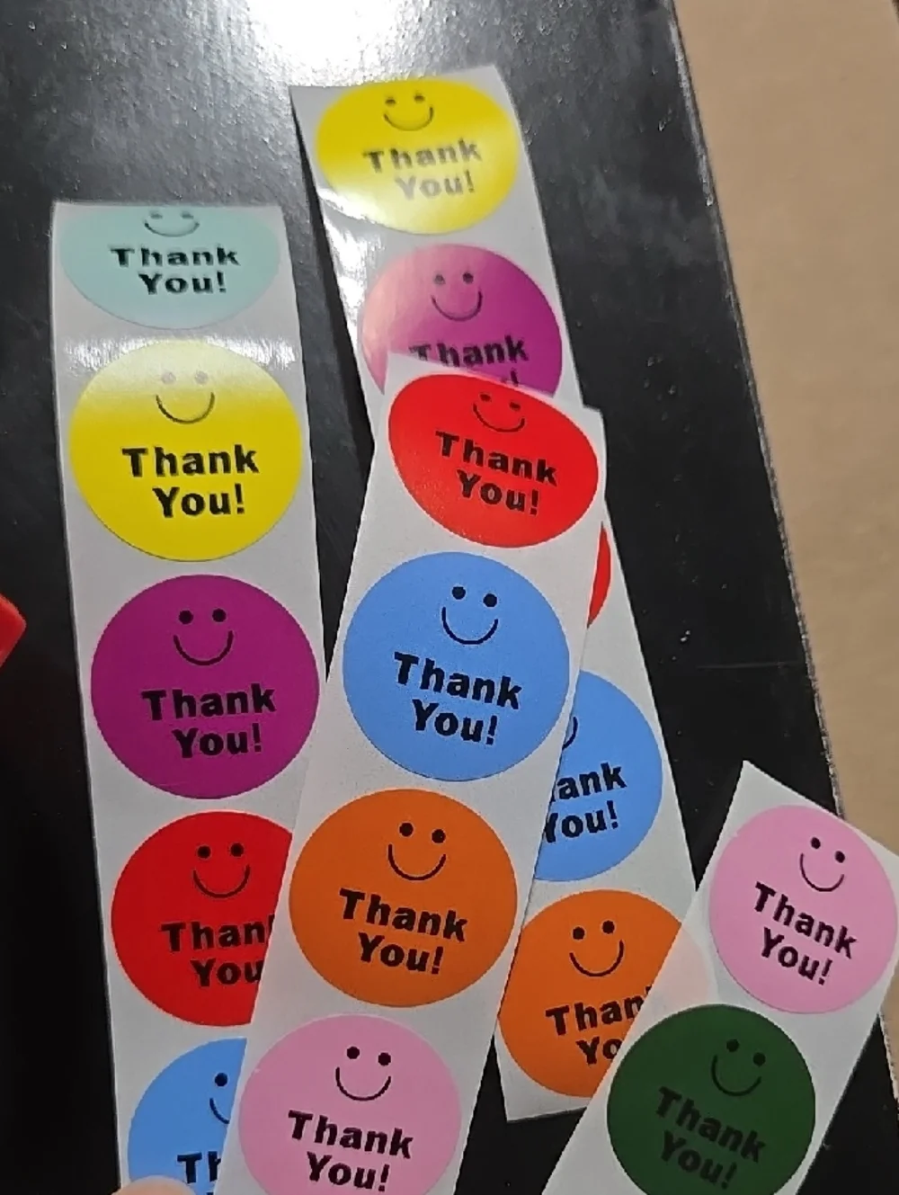 Colorful Thank You Sticker 20 Piece Ct Sell Reseller Teacher Color Smile